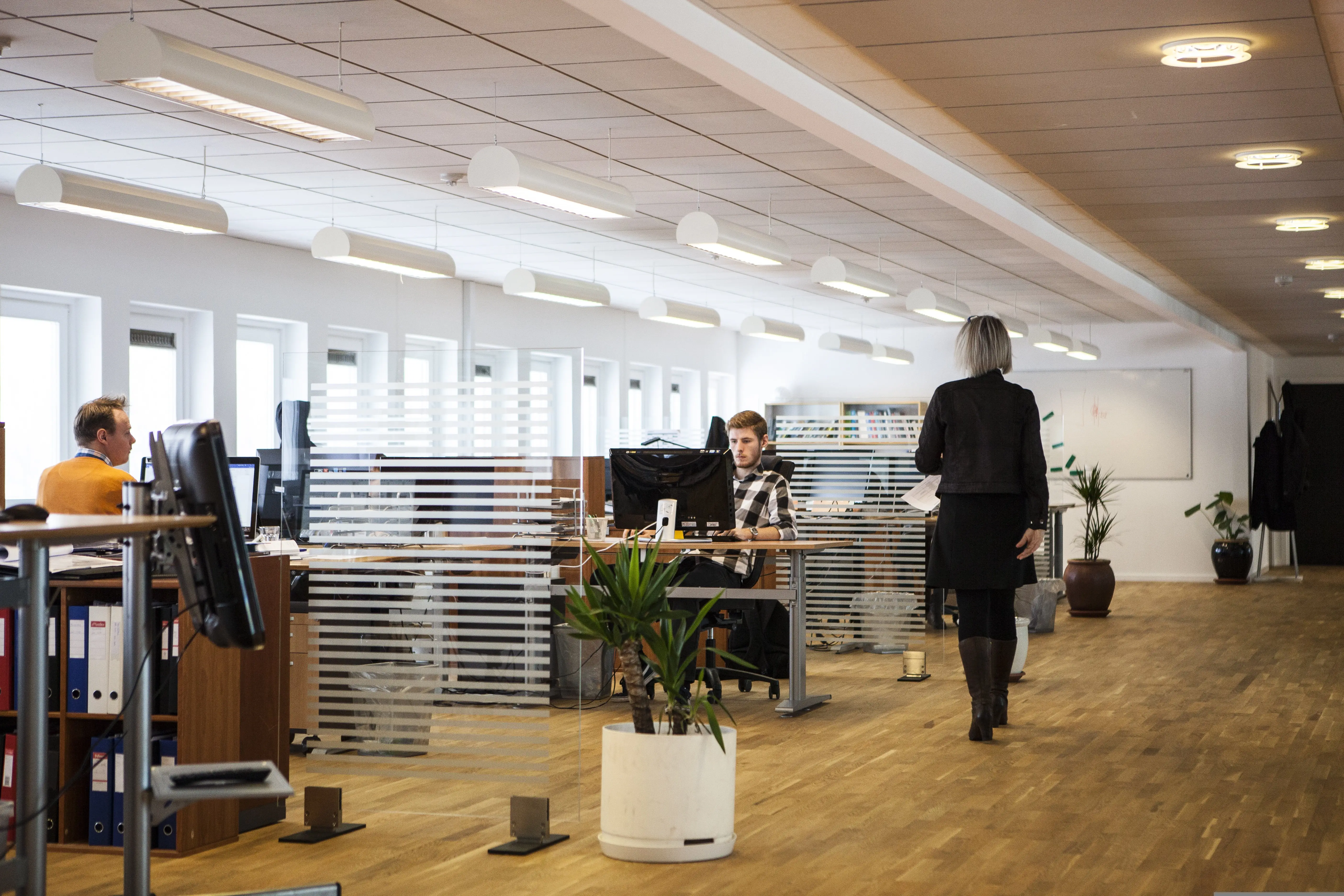 Enterprise technology consultants reviewing platform performance